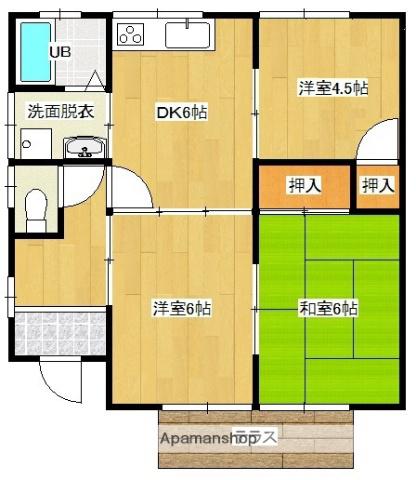 日豊本線 西都城駅 徒歩17分 1階建 築30年(3DK)の間取り写真