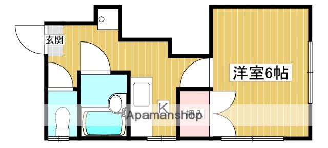 サンハイツ太陽(1K/2階)の間取り写真