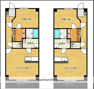 LIENAMOUR(1LDK/7階)の間取り写真