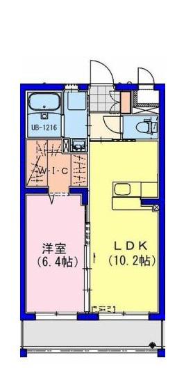 ライズ霧島(1LDK/1階)の間取り写真