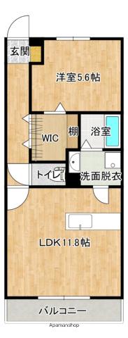 LIEN12(1LDK/3階)の間取り写真