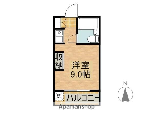 ルミナス荘苑(ワンルーム/7階)の間取り写真