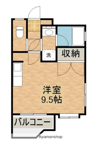 ロイヤルシティ大工(ワンルーム/5階)の間取り写真