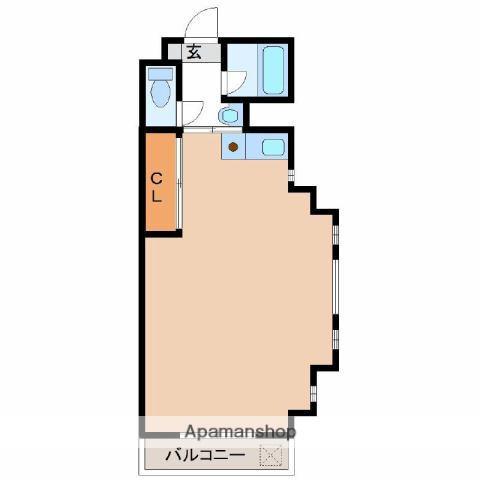 リバティハウス(ワンルーム/2階)の間取り写真