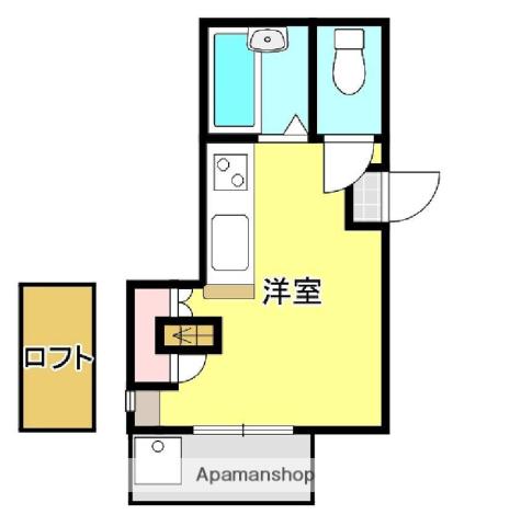 グラン加納(ワンルーム/6階)の間取り写真