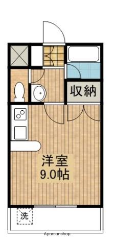 レジデンスエアポート(ワンルーム/4階)の間取り写真