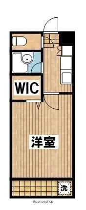 柳丸コーポ南棟(1K/3階)の間取り写真