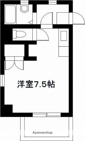 エスポワール鶴島(ワンルーム/6階)の間取り写真