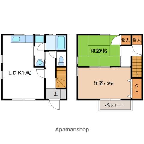 ライブタウン神宮(2LDK/1階)の間取り写真