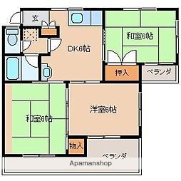 リバーサイドマンション 清武(3DK/2階)の間取り写真