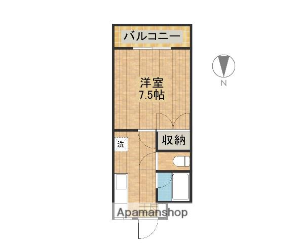 第5三蔵ビル(1K/3階)の間取り写真