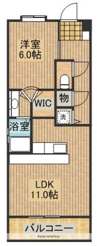EXESS ARC(1LDK/3階)の間取り写真