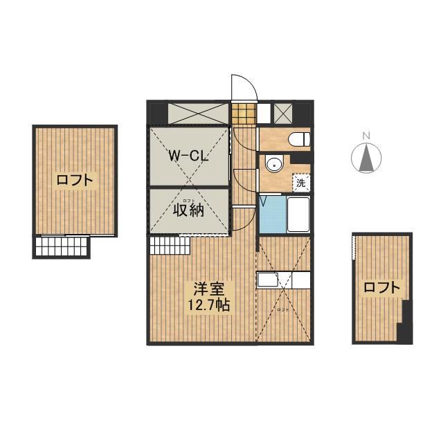 AMOUR LUSSO(ワンルーム/8階)の間取り写真