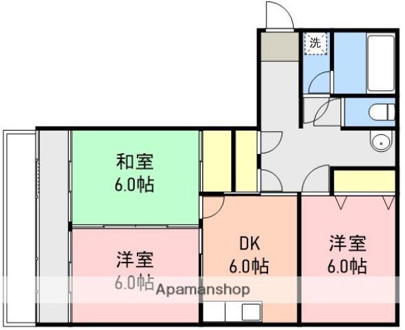 TSコーポ(3DK/2階)の間取り写真