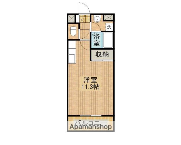 アリュール・アイ(ワンルーム/6階)の間取り写真