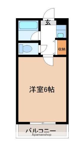 フレクション大工町(1K/2階)の間取り写真