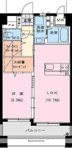 YS COURT Ⅲ(1LDK/3階)の間取り写真