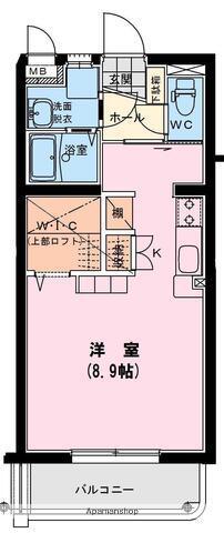 リヴィエラ・日向(ワンルーム/4階)の間取り写真