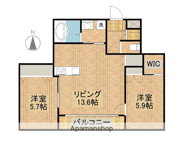 アルテマイスター REVE(2LDK/2階)の間取り写真