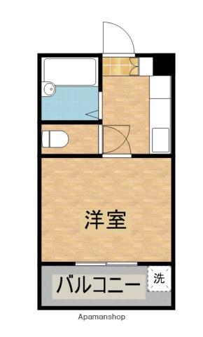 フェリーチェAOBA(1K/3階)の間取り写真