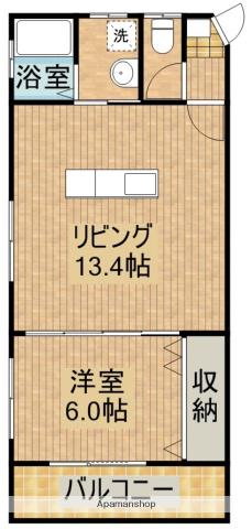 ヴェレッザ恒久(1LDK/1階)の間取り写真