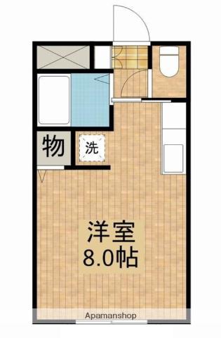 ヴィクトワール船塚(ワンルーム/2階)の間取り写真