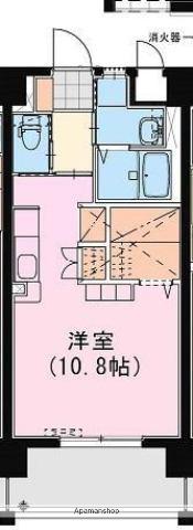 SKY DESIGNⅢ(ワンルーム/6階)の間取り写真