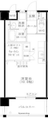 パロス バーデス APT(ワンルーム/5階)の間取り写真