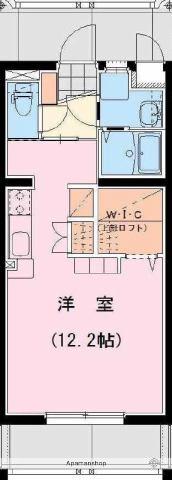 アンシャンテM(ワンルーム/2階)の間取り写真