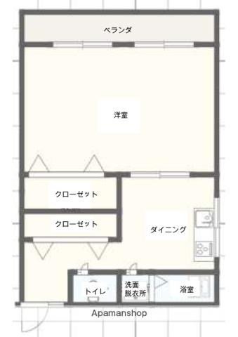 マンション霧島(1DK/5階)の間取り写真