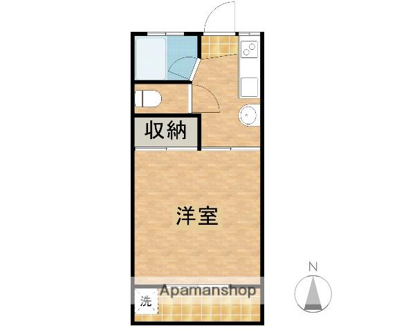 山口コーポ(1K/2階)の間取り写真