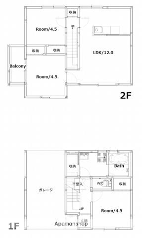 KO OLINA YOSHIMURA(3LDK/1階)の間取り写真