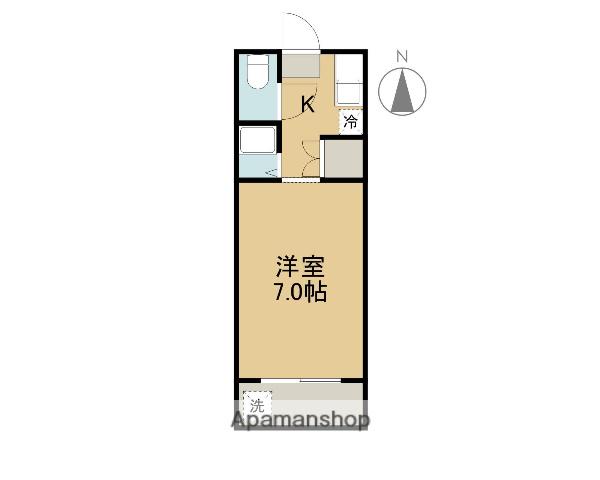 プチメゾン南月見ヶ丘(ワンルーム/1階)の間取り写真