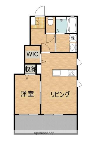 ロザージュ神宮(1LDK/1階)の間取り写真