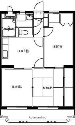 ユーミーあかえ(3DK/3階)の間取り写真