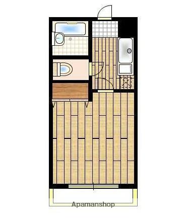 フレクション福島(1K/1階)の間取り写真