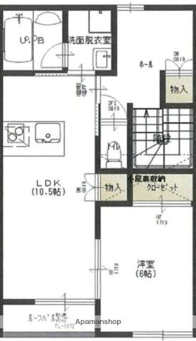 LA VIDA ES BELLA A棟AMATISTA(1LDK/2階)の間取り写真
