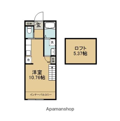 クラージュONE(ワンルーム/1階)の間取り写真