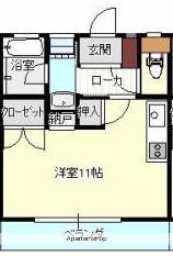 S-DORMITORY神宮東(ワンルーム/2階)の間取り写真