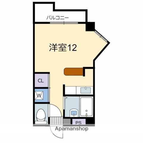 RE南高松(ワンルーム/2階)の間取り写真