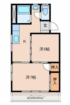 シティハイツ三重野(2K/3階)の間取り写真