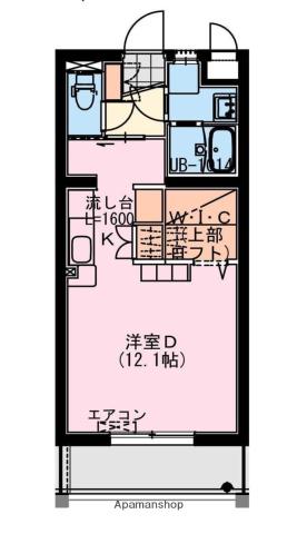 DIOSA DE SOL(ワンルーム/5階)の間取り写真