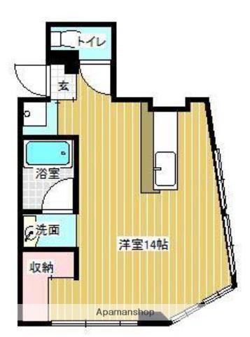 日南線 宮崎駅 徒歩26分 5階建 築57年(ワンルーム/5階)の間取り写真