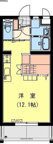 太田4丁目Fマンション(ワンルーム/1階)の間取り写真