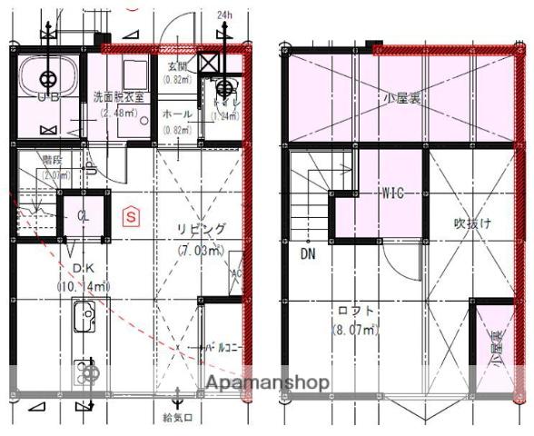 LUNGO(ワンルーム/2階)の間取り写真