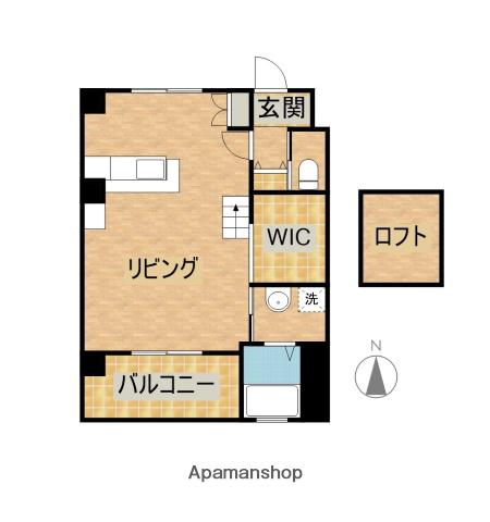 ALTE イースト TOWER(ワンルーム/6階)の間取り写真