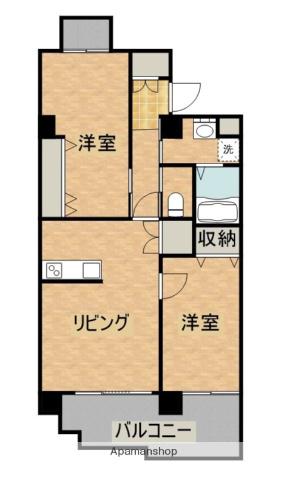 ALTE MEISTER 中津瀬(2LDK/2階)の間取り写真