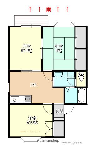 CITY NOVA(3DK/1階)の間取り写真