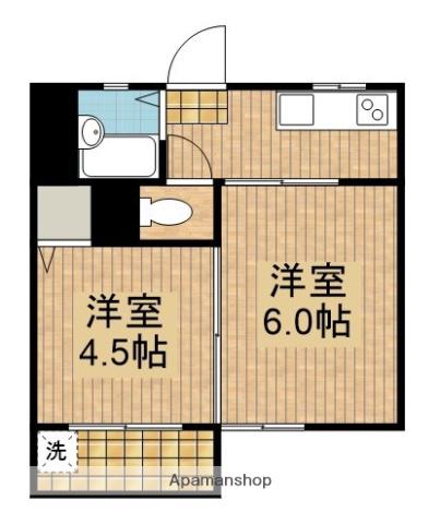 メゾンYD(2K/3階)の間取り写真