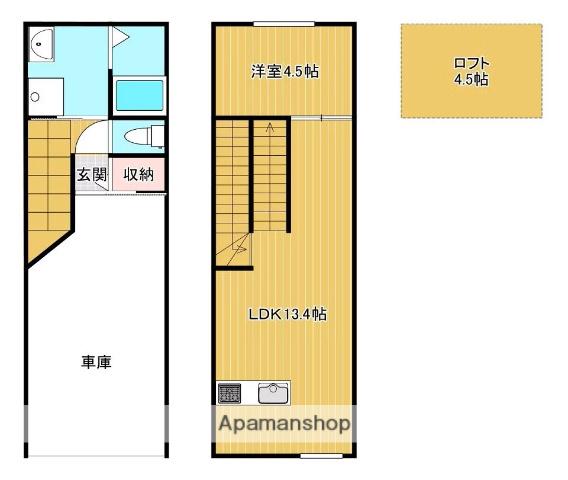 LIBRO(1LDK/1階)の間取り写真